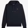 Tipped Hooded Herren-Sweatshirt Navy Dark Coffee