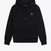 Tipped Hooded Herren-Sweatshirt Schwarz