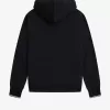 Tipped Hooded Herren-Sweatshirt Schwarz