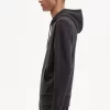 Tipped Hooded Herren Sweatshirts Anchor Grey Dark Coffee