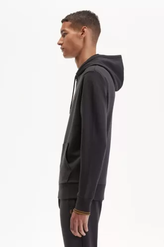 Tipped Hooded Herren Sweatshirts Anchor Grey Dark Coffee