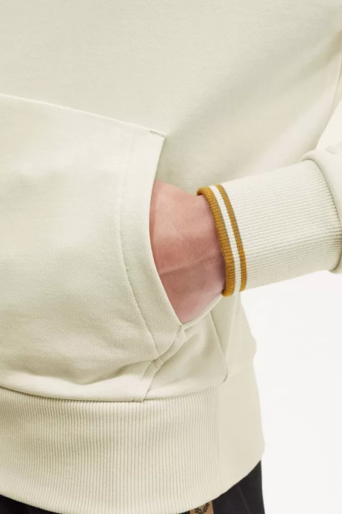 Tipped Hooded Herren Sweatshirts Haferflocken