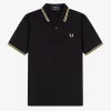 Tokyo M12 Herren Poloshirt Schwarz Champagner