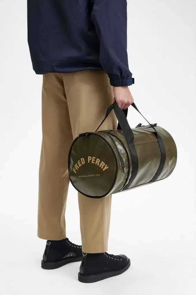 Tonal Barrel Herrentaschen Uniform Grün Gold