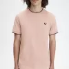 Twin Tipped Herren T-Shirt Dark Pink Dusty Rose Black
