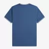 Twin Tipped Herren T-Shirt Mitternachtsblau Beige Hell Aqua