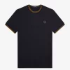Twin Tipped Herren T-Shirt Navy Dark Coffee