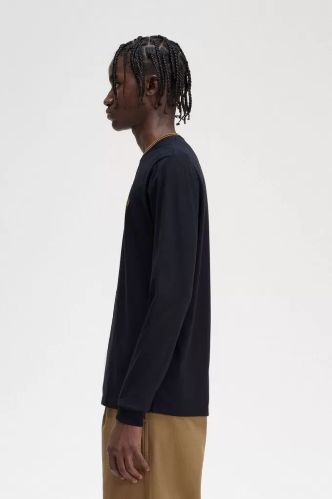 Twin Tipped Herren T-Shirt Navy Dark Coffee