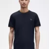 Twin Tipped Herren T-Shirt Navy Dark Coffee
