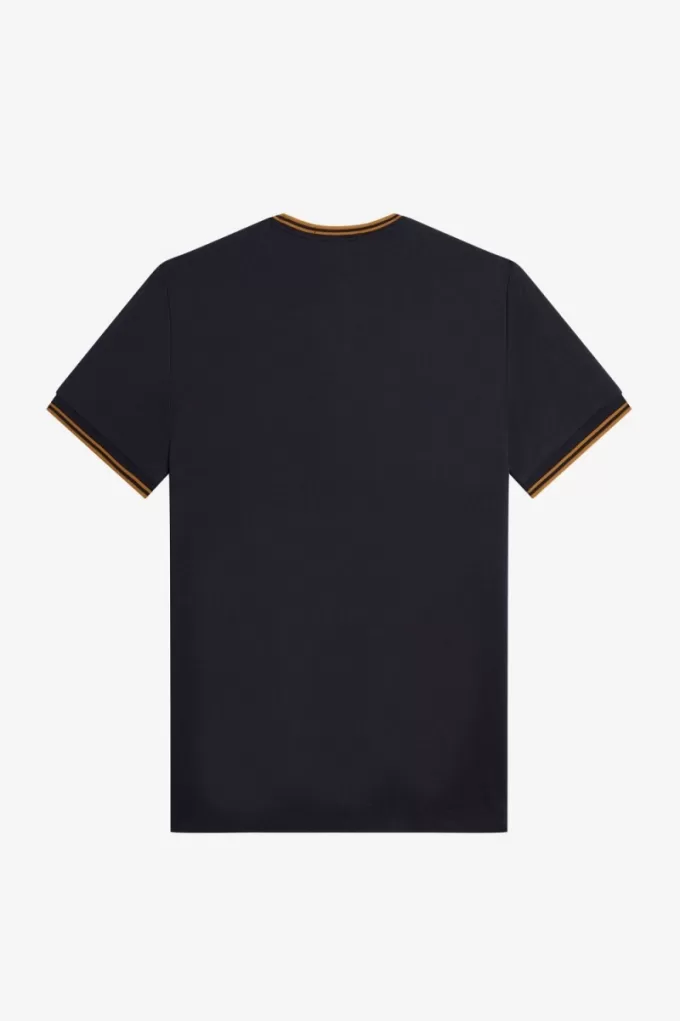 Twin Tipped Herren T-Shirt Navy Dark Coffee