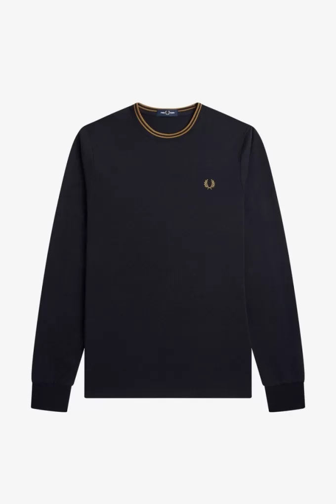 Twin Tipped Herren T-Shirt Navy Dark Coffee