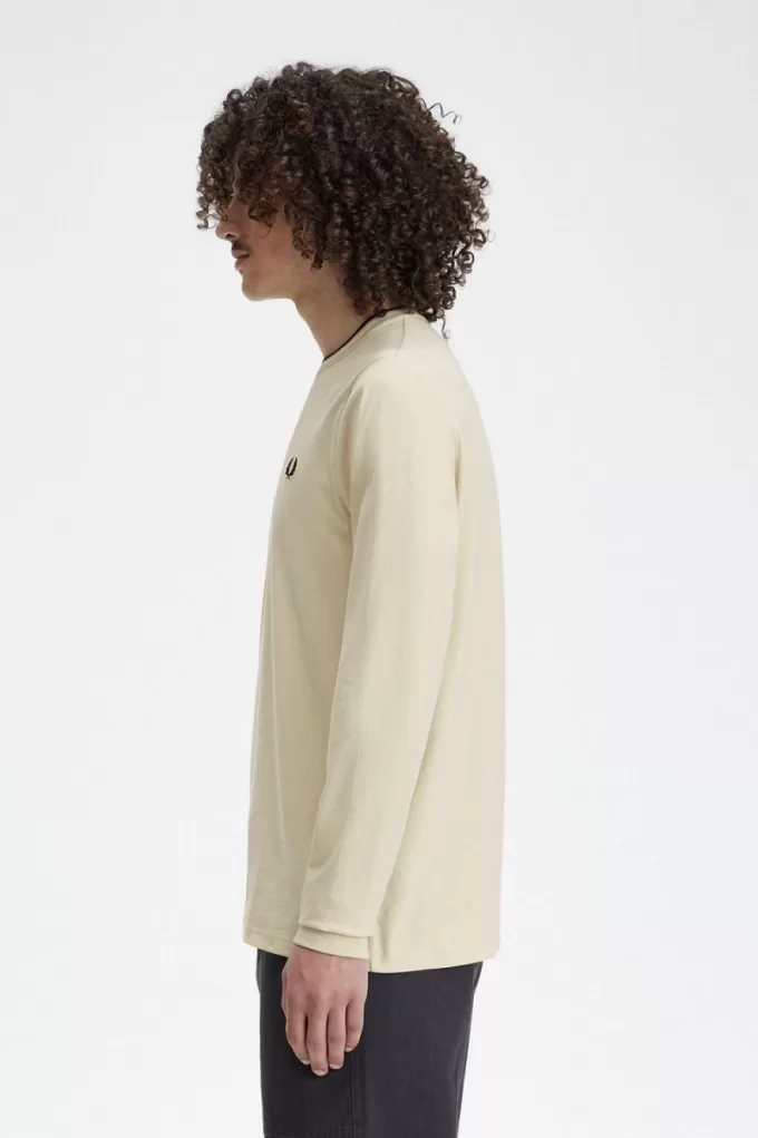 Twin Tipped Herren T-Shirt Oatmeal Beige Schwarz