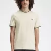 Twin Tipped Herren T-Shirt Oatmeal Beige Schwarz