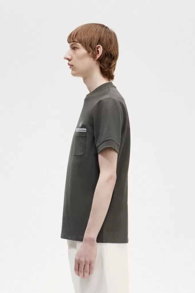 Twin Tipped Pocket Herren T-Shirt Feldgrün