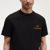 Twin Tipped Pocket Herren T-Shirt Schwarz