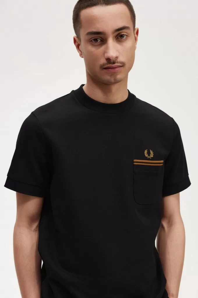Twin Tipped Pocket Herren T-Shirt Schwarz