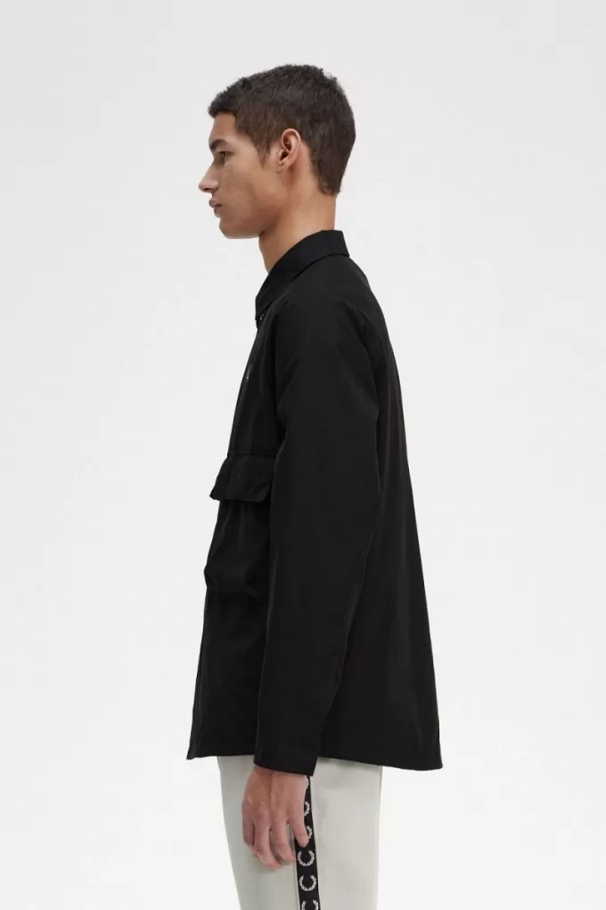 Utility Herrenhemd Schwarz