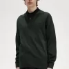 V-Ausschnitt Herrenpullover Nachtgrün