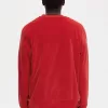 Velour Herren Sweatshirts Rot