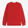 Velour Herren Sweatshirts Rot
