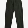 Waffle Cord Tapered Herrenhose Nachtgrün