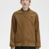 Waffle Cord Tennis Bomber Herrenjacken Braun