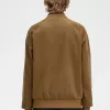 Waffle Cord Tennis Bomber Herrenjacken Braun