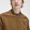 Waffle Cord Tennis Bomber Herrenjacken Braun
