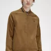 Waffle Cord Tennis Bomber Herrenjacken Braun