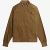 Waffle Cord Tennis Bomber Herrenjacken Braun