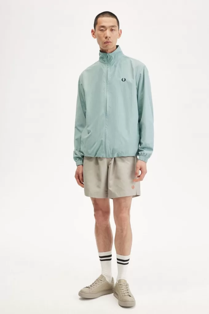 Woven Track Herrenjacken Silberblau