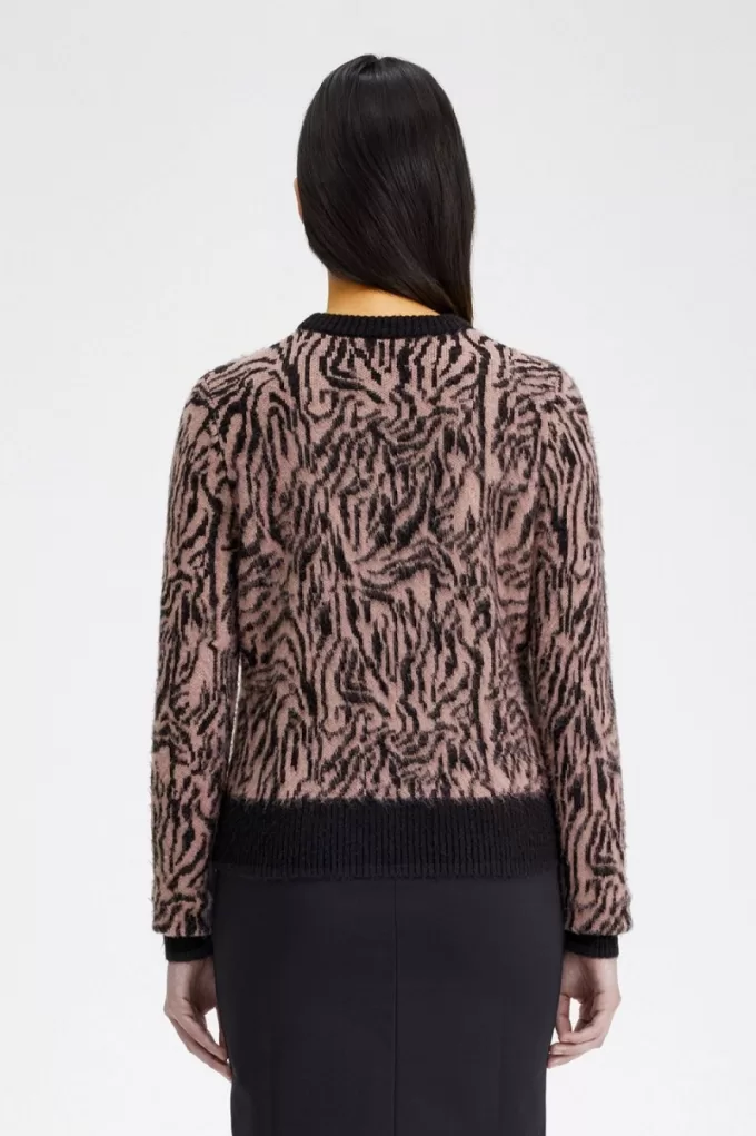 Zebra Damenpullover Dusty Rose Pink