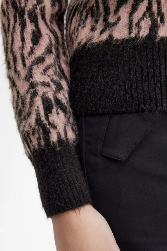 Zebra Damenpullover Dusty Rose Pink