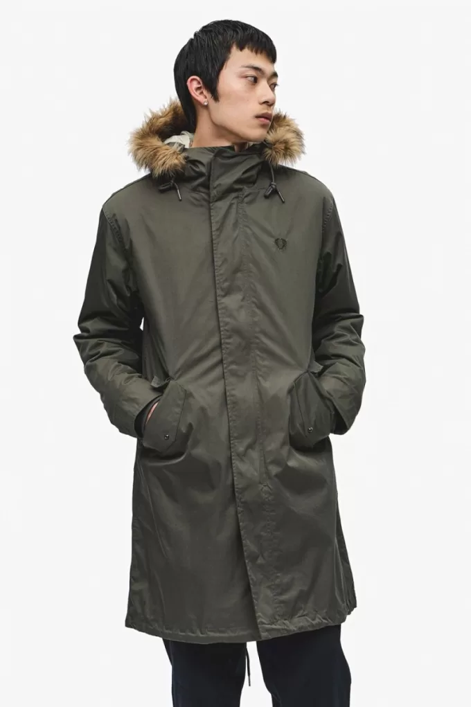 Zip-In Liner Herrenparka Field Green