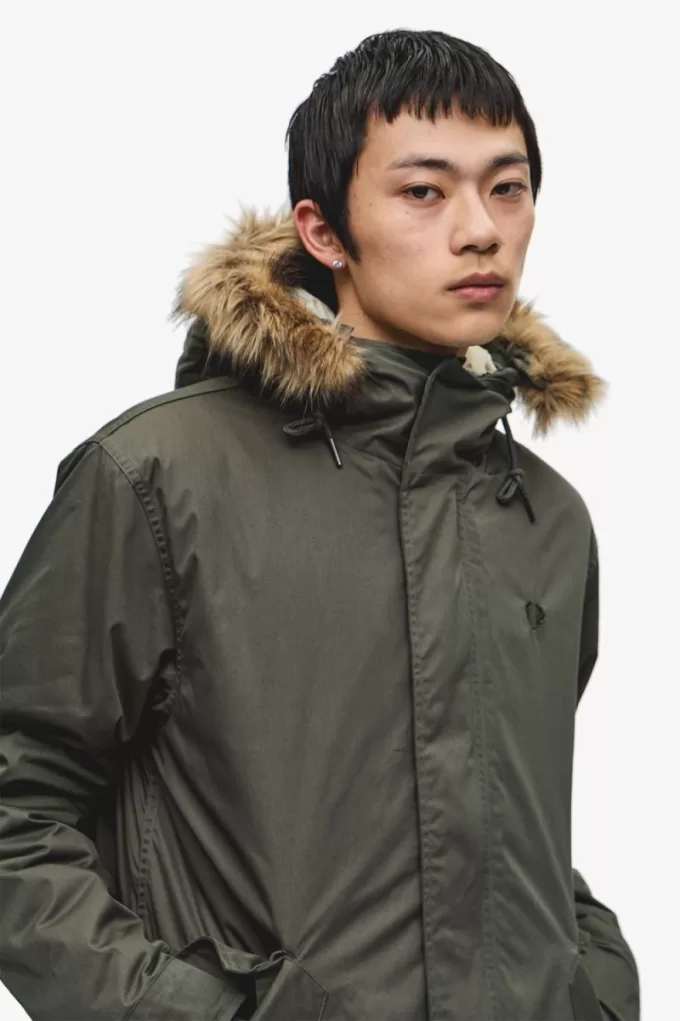 Zip-In Liner Herrenparka Field Green