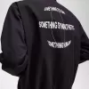 bedruckte Bomberjacken für Herren, Schwarz