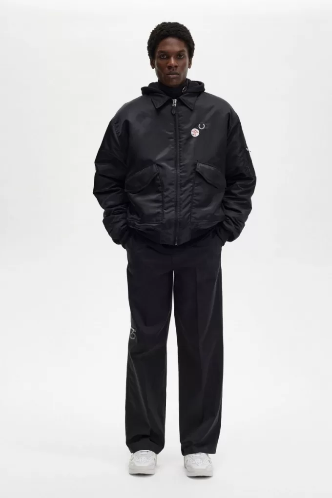 bedruckte Flight Herrenjacken Schwarz bedruckte Flight Herrenjacken Schwarz