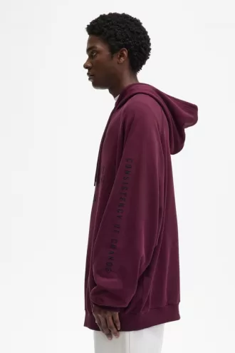 bedruckte Kapuzenpullover für Herren, Marineblau