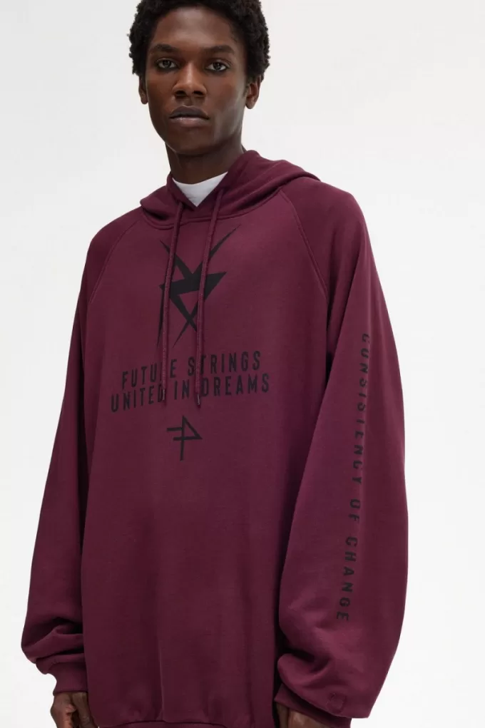 bedruckte Kapuzenpullover für Herren, Marineblau