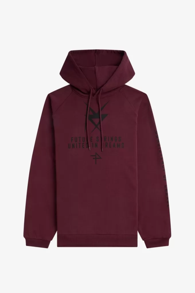 bedruckte Kapuzenpullover für Herren, Marineblau