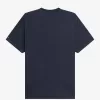 bedrucktes Herren-T-Shirt Marineblau bedrucktes Herren-T-Shirt Marineblau