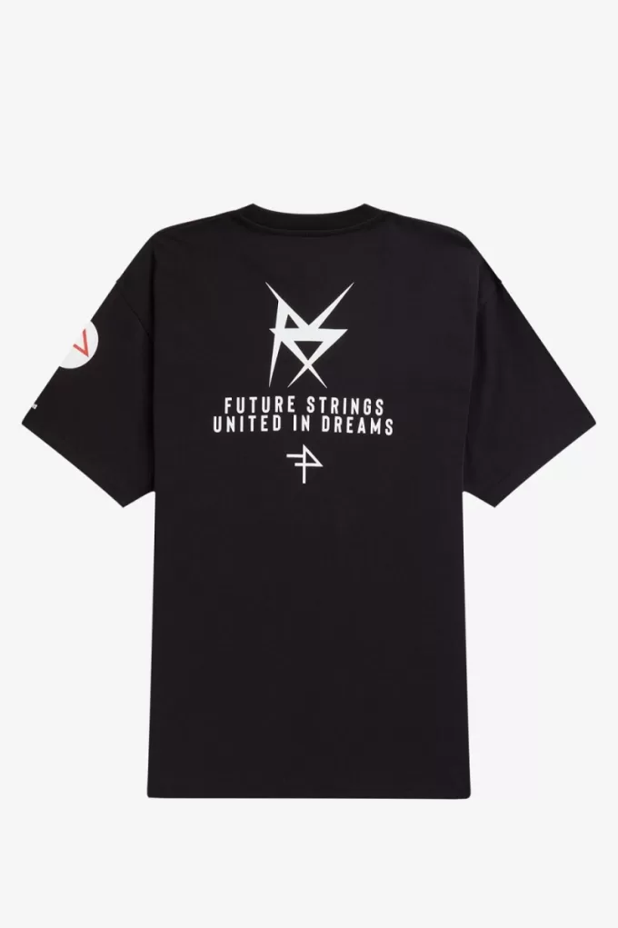 bedrucktes Herren-T-Shirt Schwarz