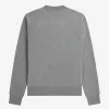 bestickte Herren-Sweatshirts, Graumeliert, Aschblau, Schwarz
