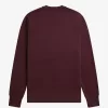 bestickte Herren-Sweatshirts Oxblood