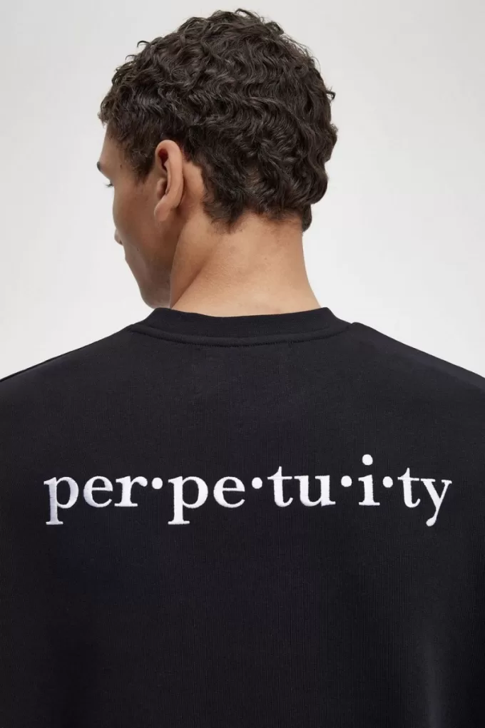 bestickte Herren-Sweatshirts Schwarz