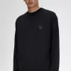 bestickte Herren-Sweatshirts Schwarz