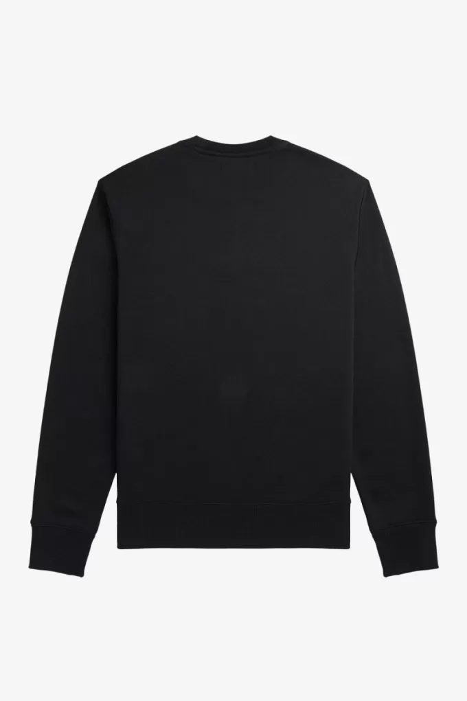 bestickte Herren-Sweatshirts Schwarz