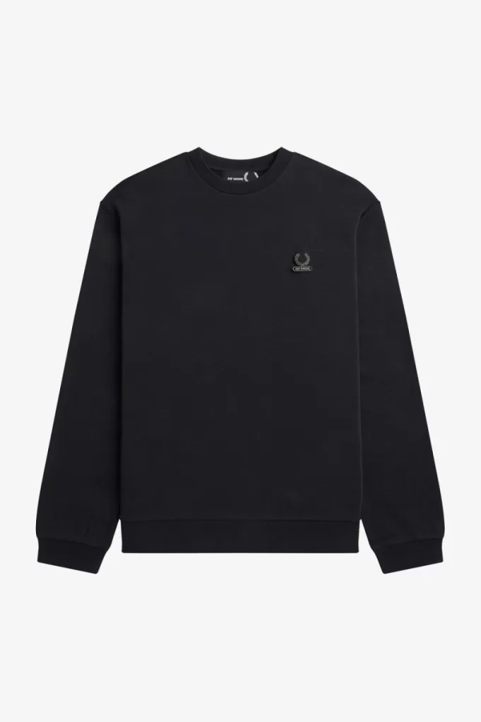 bestickte Herren-Sweatshirts Schwarz