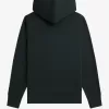 bestickte Kapuzenpullover für Herren, Nachtgrün