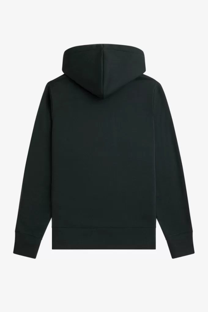 bestickte Kapuzenpullover für Herren, Nachtgrün